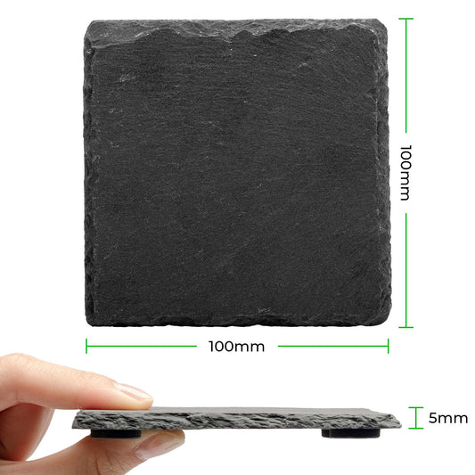 slate coasters (4 pcs)